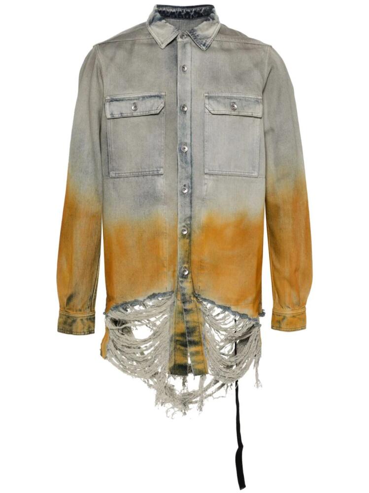 Rick Owens DRKSHDW Outershirt denim jacket - Blue Cover