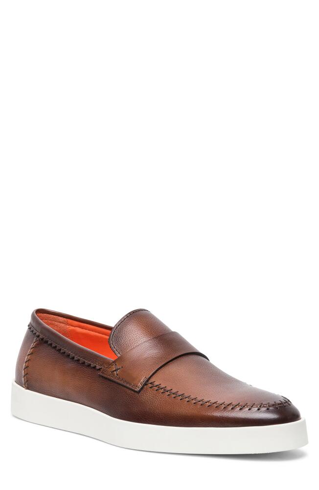 Santoni Dowdy Loafer in Dark Brown Dark Brown Cover