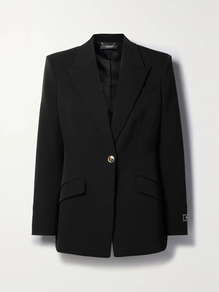 Versace - Icons Wool-blend Blazer - Black Cover