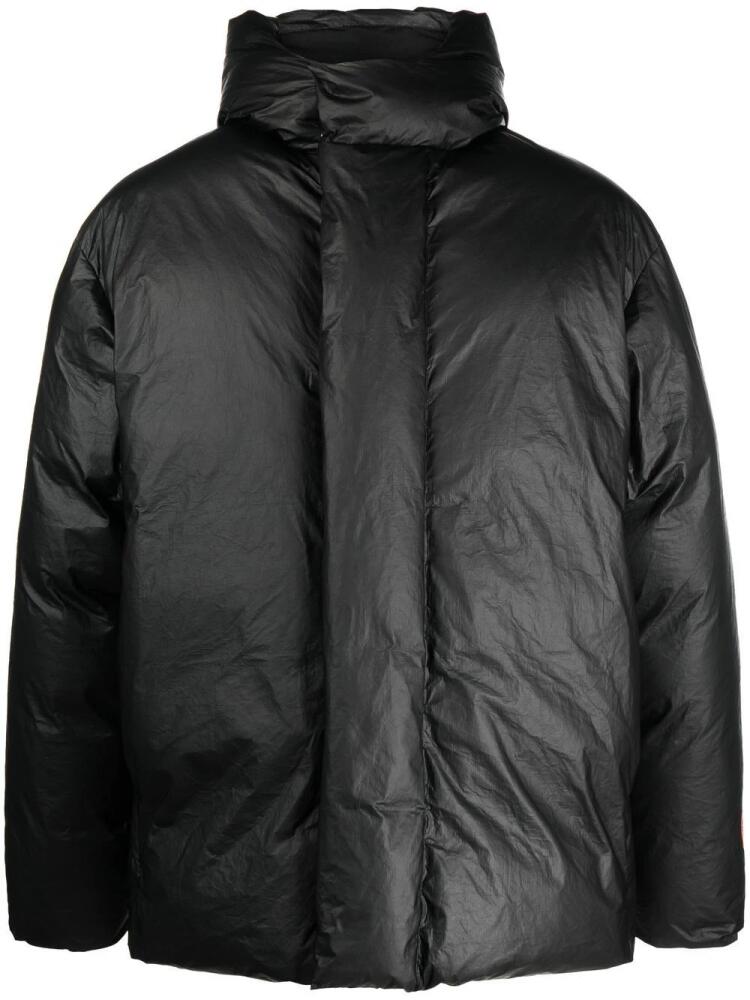 Heron Preston hooded puffer jacket - Black Cover