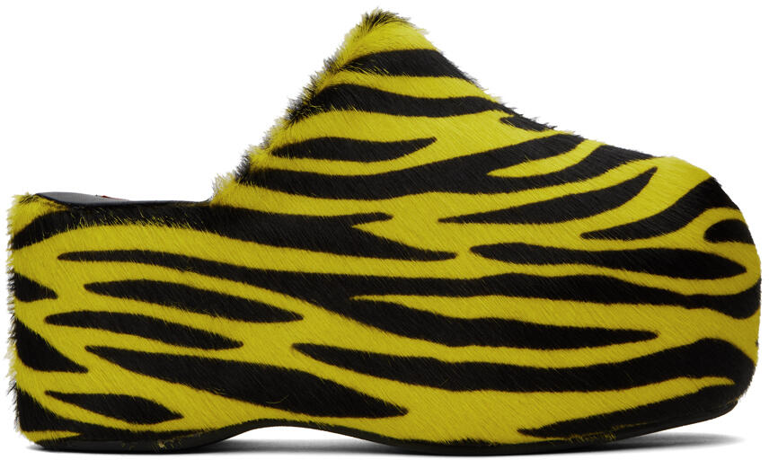 SIMONMILLER Yellow & Black Platform Bubble Slip-On Loafers Cover