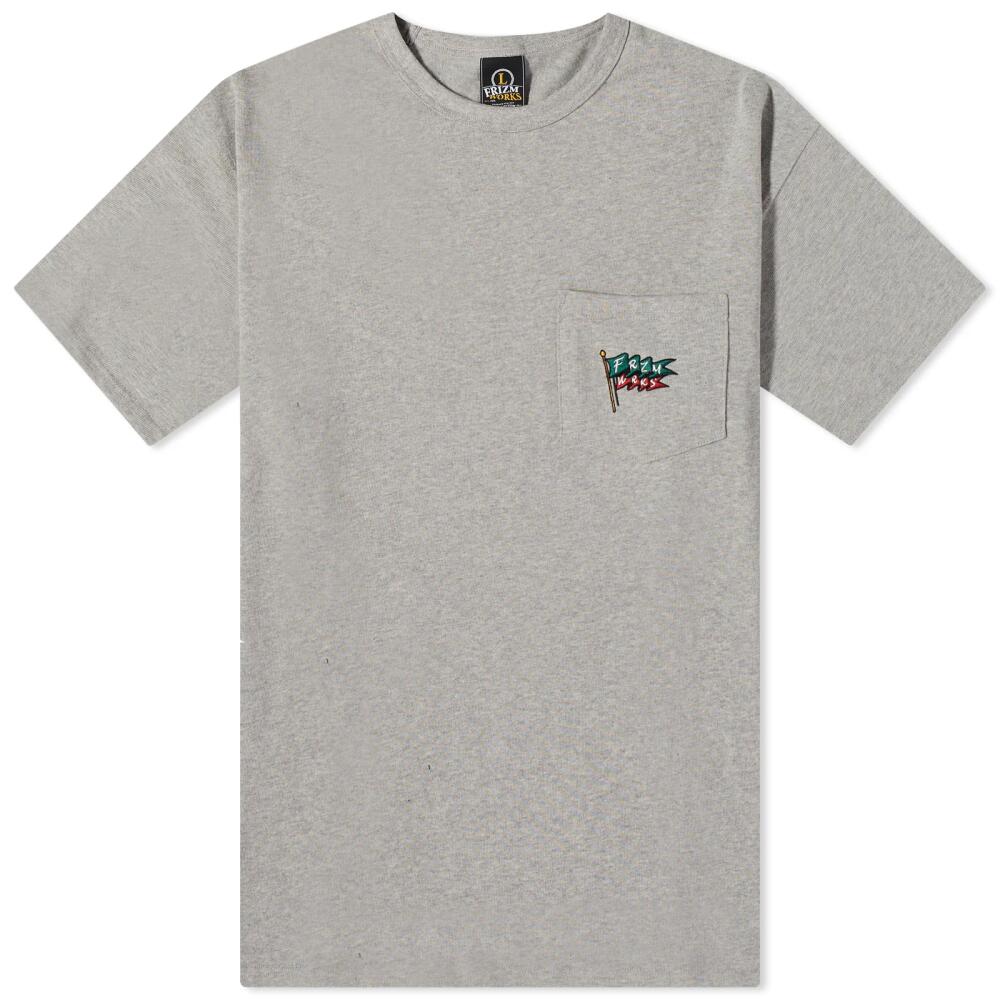 FrizmWORKS Men's Pennant Pocket T-Shirt in Grey Cover