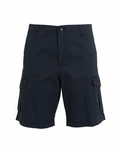 Selected Homme Man Shorts & Bermuda Shorts Navy blue Organic cotton, Cotton, Elastane Cover