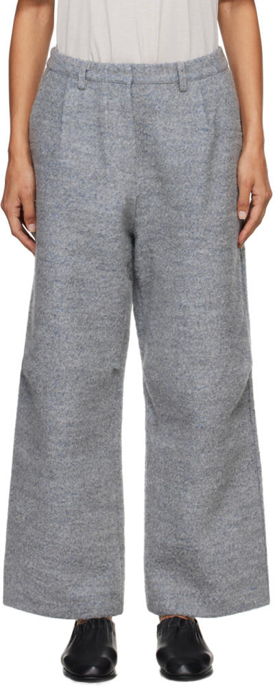 Deiji Studios Gray Boiled Wool Trousers Cover