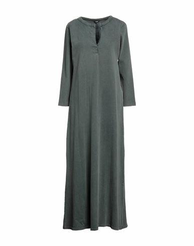 Aspesi Woman Maxi dress Dark green Cotton Cover