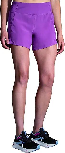 Brooks Chaser 5 Shorts (Washed Plum) Women's Shorts Cover