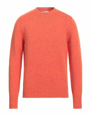 Doppiaa Man Sweater Orange Virgin Wool Cover