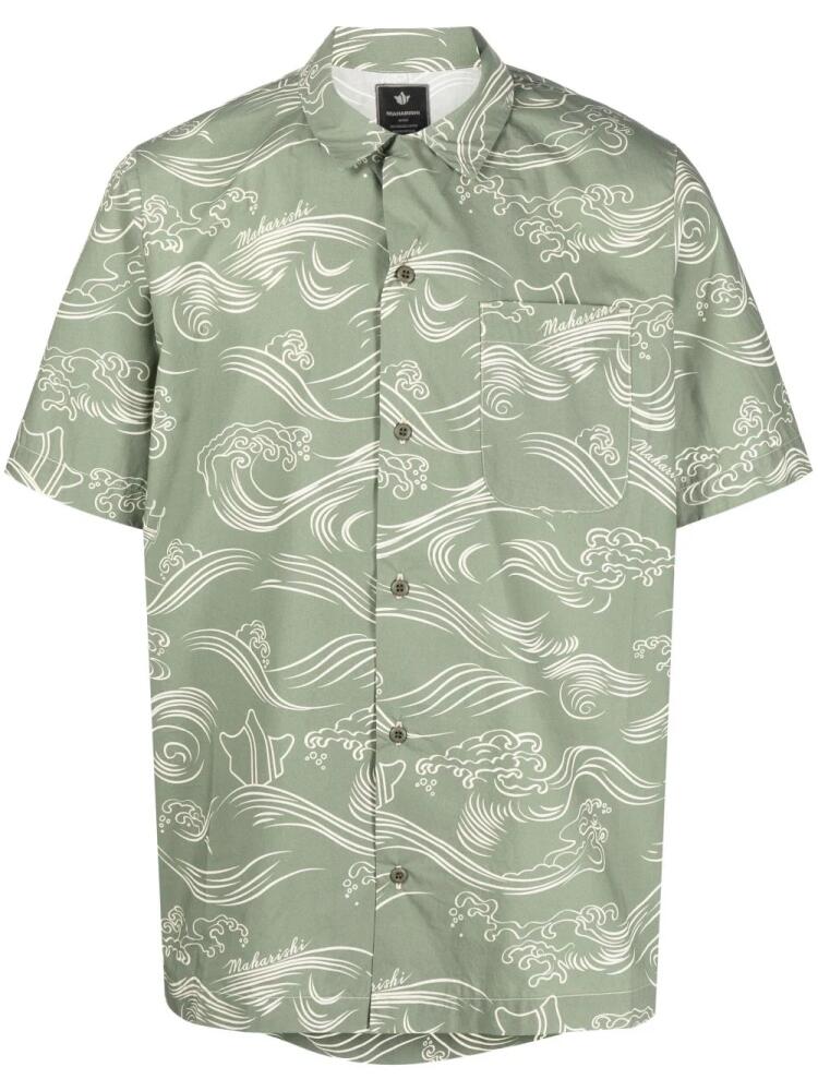 Maharishi Songkran organic cotton shirt - Green Cover