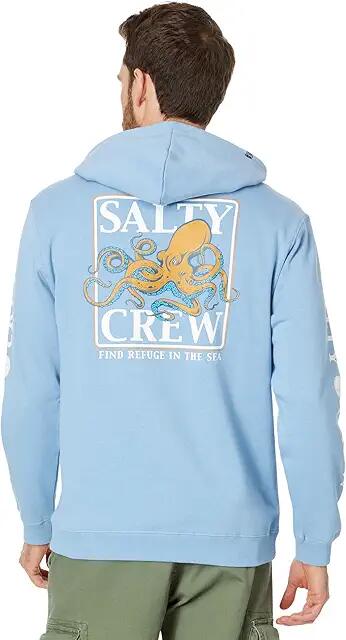 Salty Crew Ink Slinger Fleece Hoodie (Marine Blue) Men's Clothing Cover