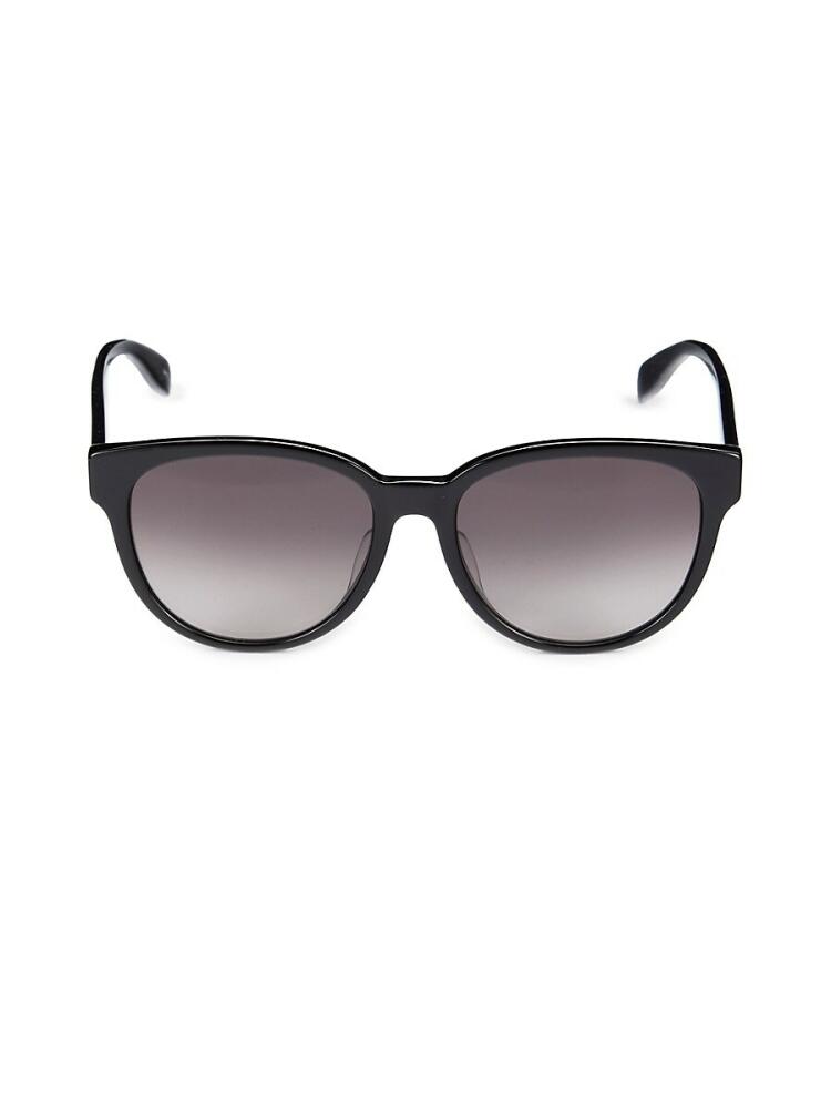 Alexander McQueen Women's 56MM Round Sunglasses - Black Cover