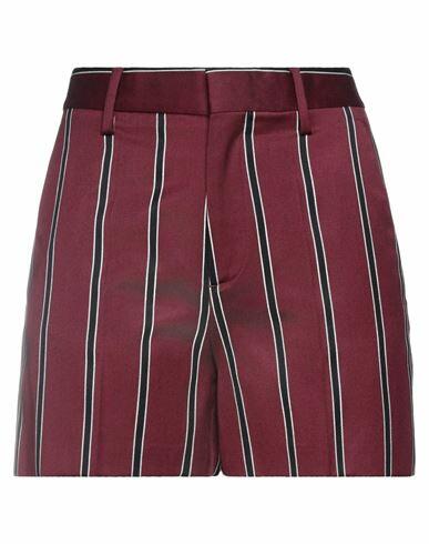 Dsquared2 Woman Shorts & Bermuda Shorts Burgundy Wool, Cotton Cover