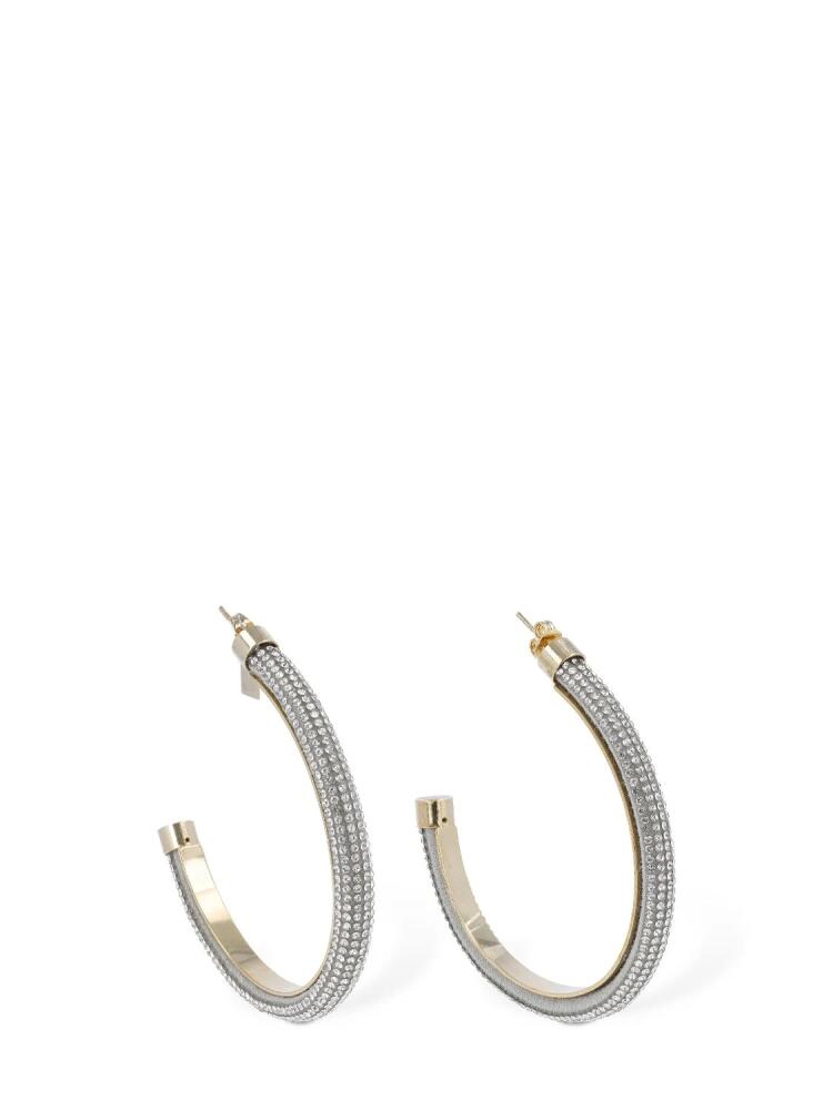 ROSANTICA Favilla Crystal Mesh Hoop Earrings Cover