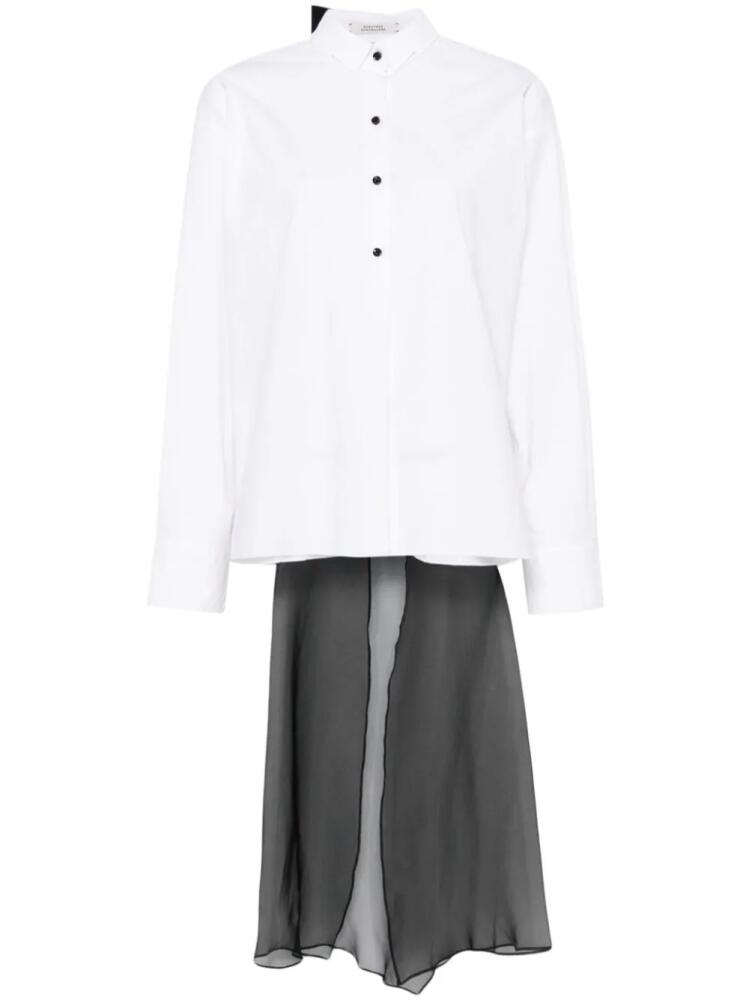 Dorothee Schumacher detachable-bow poplin blouse - White Cover