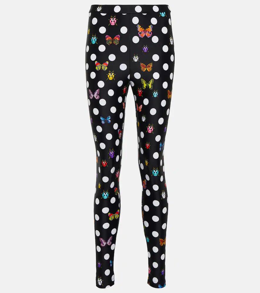 Versace x Dua Lipa printed leggings Cover