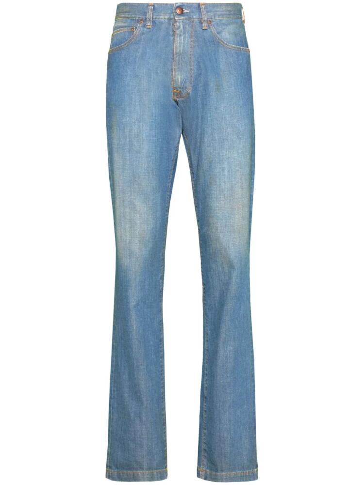 Maison Margiela Americana turn-up jeans - Blue Cover