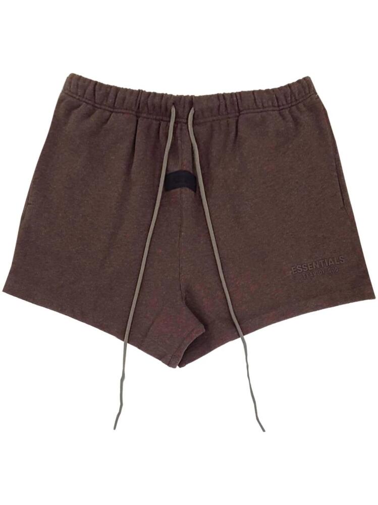 FEAR OF GOD ESSENTIALS logo-appliqué track shorts - Brown Cover