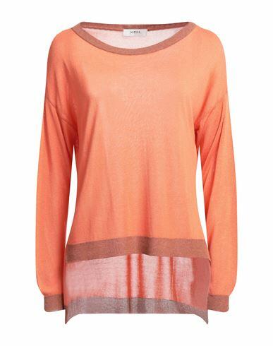 Alpha Studio Woman Sweater Orange Viscose, Nylon Cover