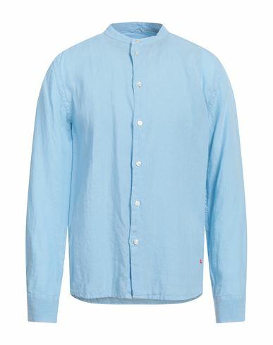 Peuterey Man Shirt Sky blue Linen Cover