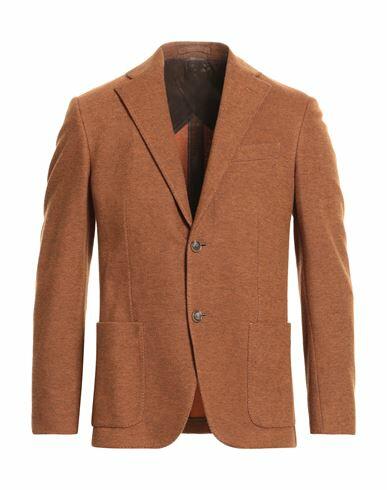 Cc Collection Corneliani Man Blazer Ocher Cotton, Polyamide Cover