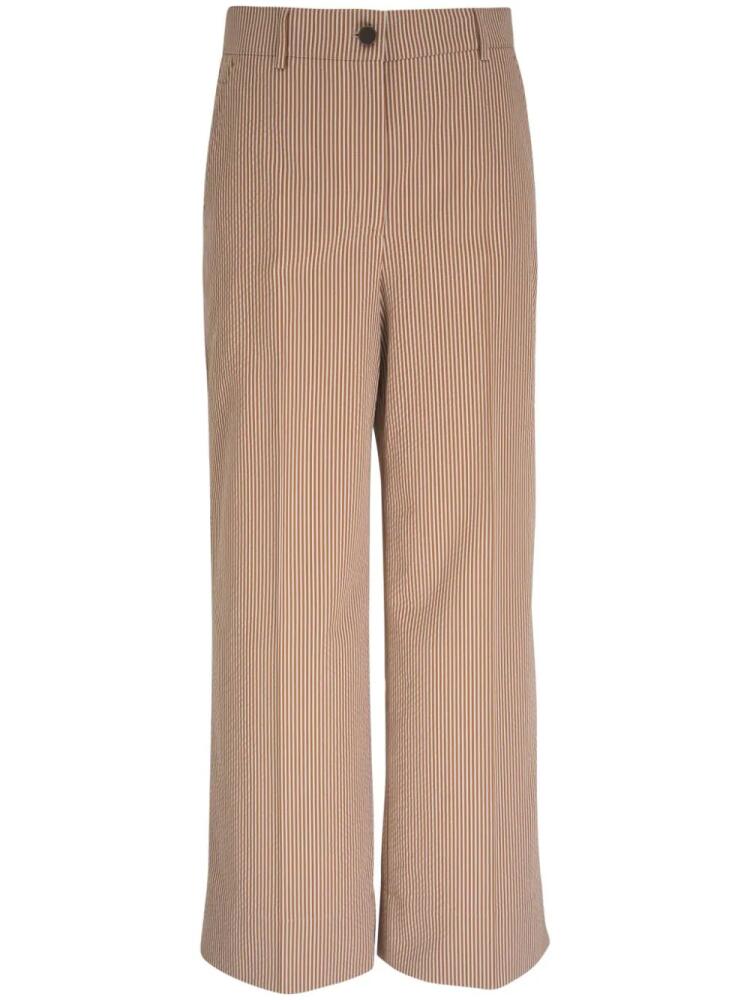 Akris Punto striped wide-leg trousers - Neutrals Cover