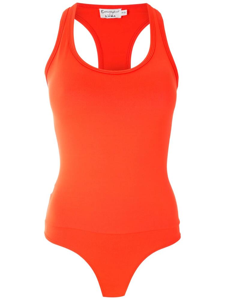 Amir Slama plain racer back bodysuit - Orange Cover