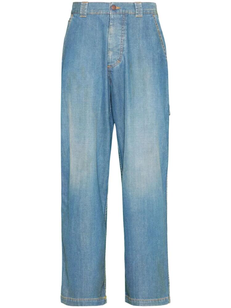 Maison Margiela mid-rise wide-leg jeans - Blue Cover