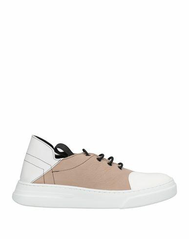 Bruno Bordese Man Sneakers Beige Soft Leather Cover