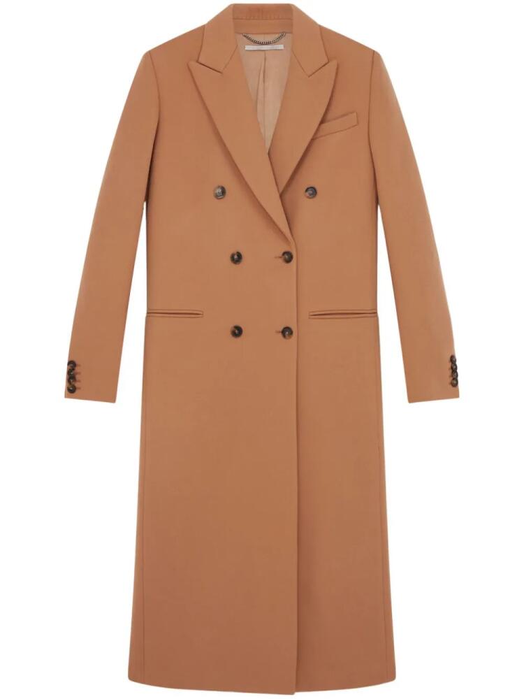 Stella McCartney notched-lapel wool coat - Brown Cover