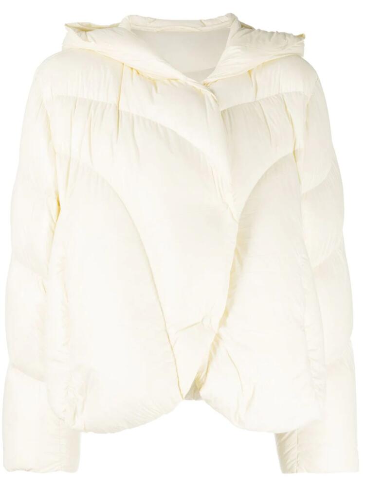 JNBY off-centre quilted puffer jacket - Neutrals Cover