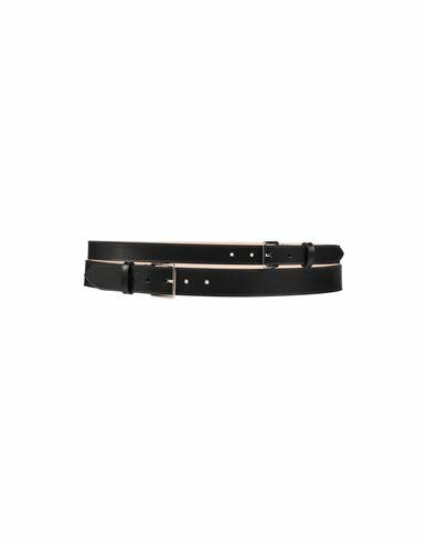 Alexander Mcqueen Woman Belt Black Calfskin Cover