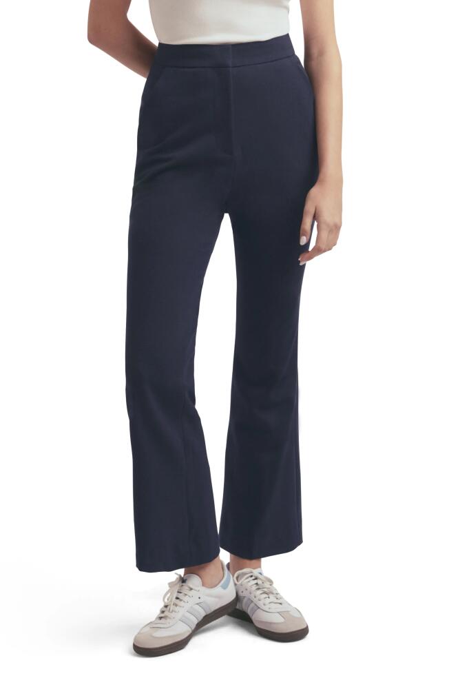 Favorite Daughter The Phoebe Crop Flare Pants in Navy Cover