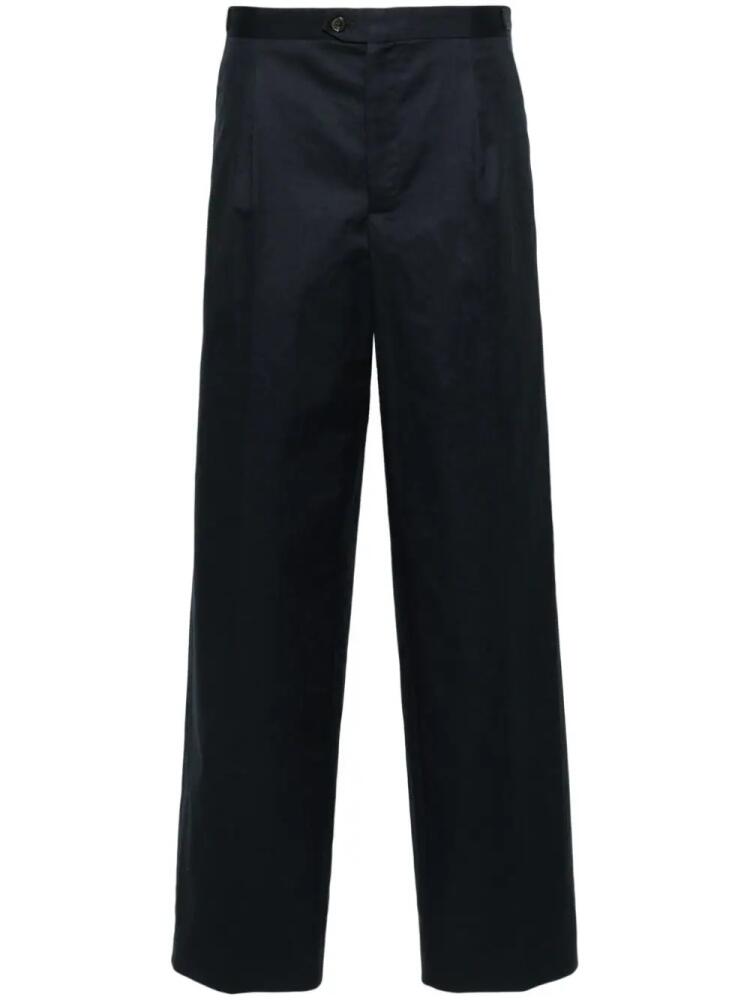 Soeur pressed-crease straight-leg trousers - Blue Cover