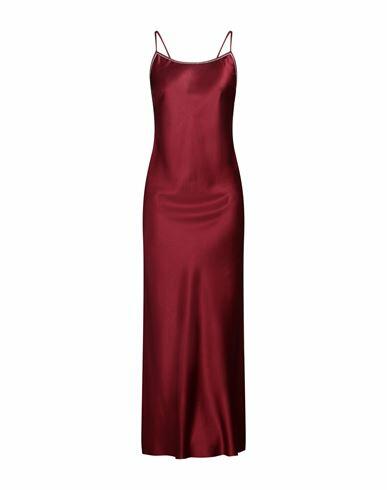 Jucca Woman Maxi dress Burgundy Polyester Cover