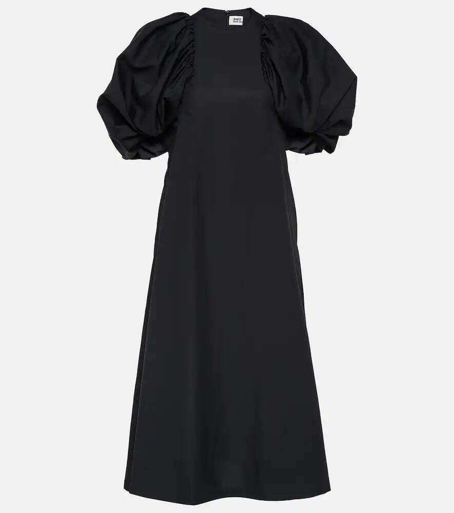 Noir Kei Ninomiya Puff-sleeve cotton poplin maxi dress Cover