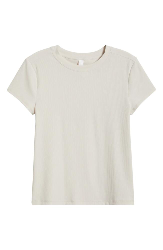 zella Go-To Rib T-Shirt in Grey Moonbeam Cover