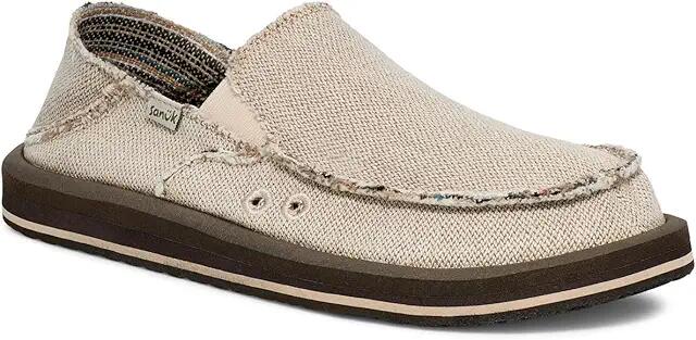 Sanuk Donny Hemp Two-Tone (Natural) Men's Shoes Cover