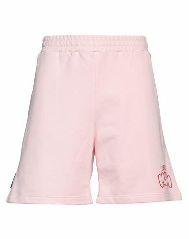 Msgm Man Shorts & Bermuda Shorts Pink Cotton Cover