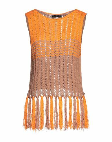 Biancoghiaccio Woman Sweater Orange Acrylic, Polyamide Cover