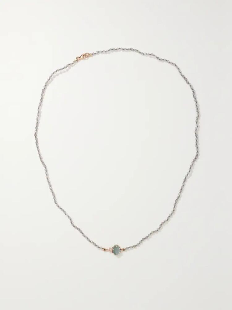 Andrea Fohrman - Mini Cosmo 14-karat Rose Gold Multi-stone Necklace - One size Cover