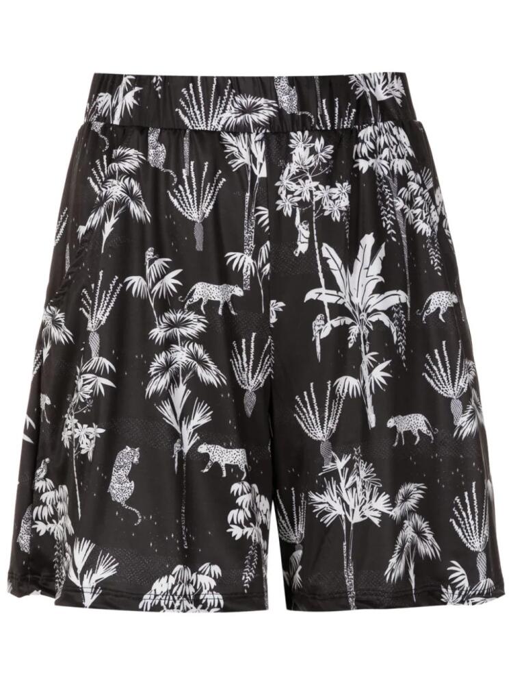 Lygia & Nanny Iara botanical-print shorts - Black Cover