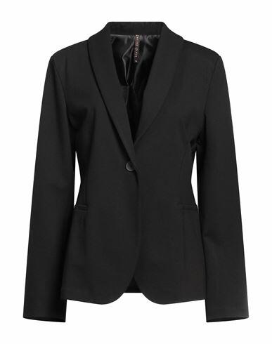 Manila Grace Woman Blazer Black Viscose, Polyamide, Elastane Cover