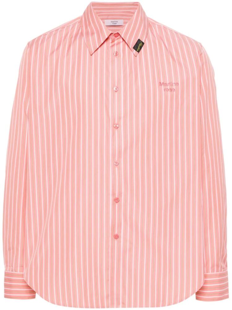 Martine Rose striped cotton shirt - Pink Cover