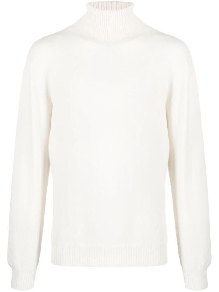 Barrie Turtle neck cashmere sweater - White Cover