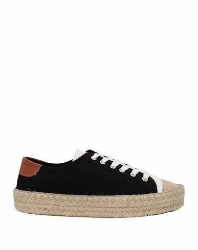 Jw Anderson Woman Espadrilles Black Textile fibers, Soft Leather Cover