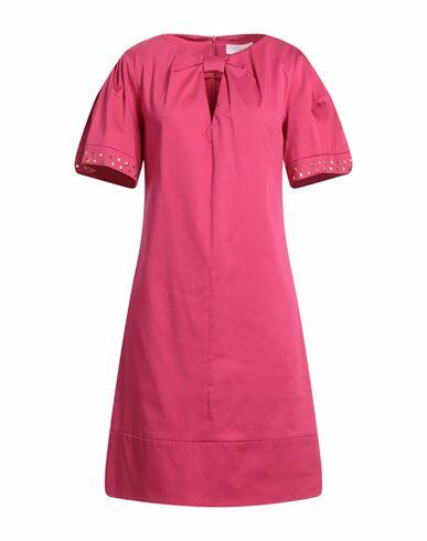 Clips More Woman Mini dress Magenta Cotton, Elastane Cover