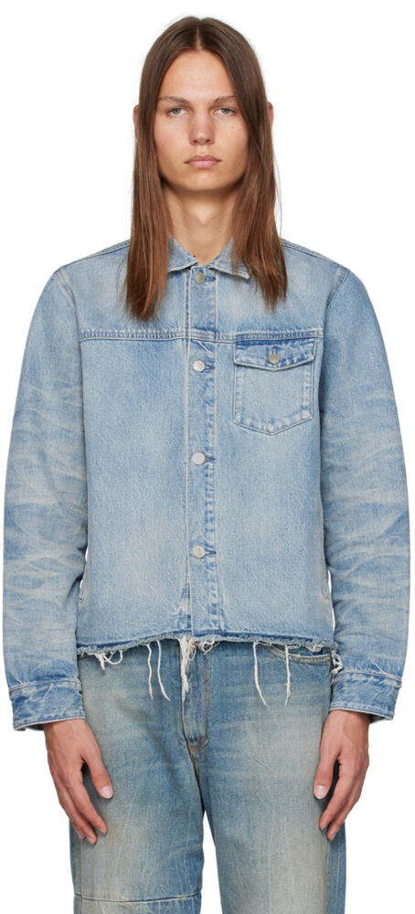 John Elliott Blue Juliette Denim Jacket Cover