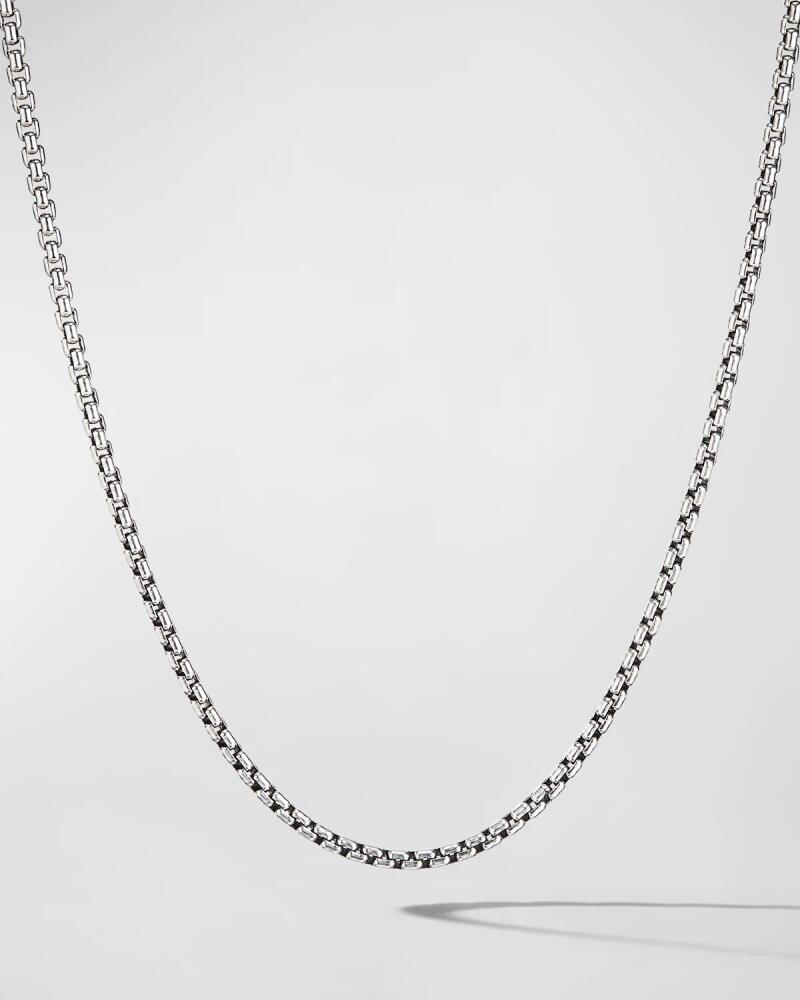 David Yurman Men's Box Chain Necklace in Silver, 2.7mm, 26"L Cover