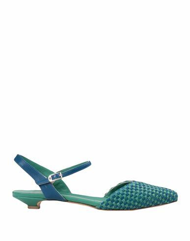 L'arianna Woman Ballet flats Emerald green Soft Leather Cover