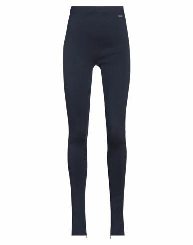 Ferragamo Woman Leggings Navy blue Virgin Wool, Polyamide, Elastane Cover