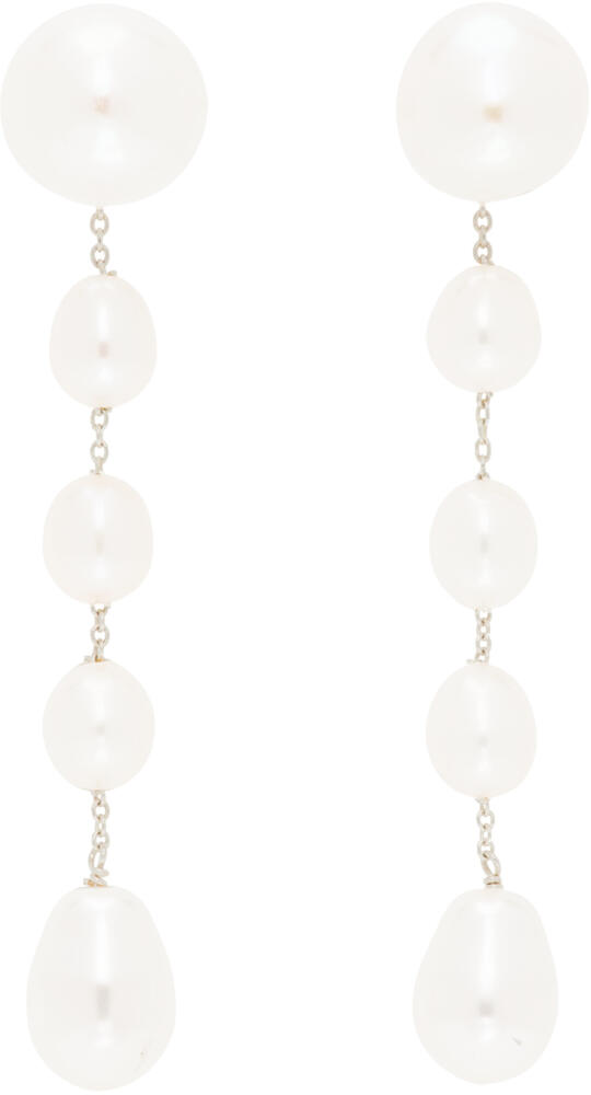 Sophie Buhai White Small Passante Earrings Cover